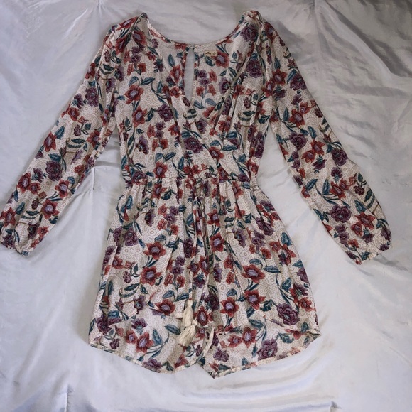 Floral long sleeve romper - Picture 1 of 2